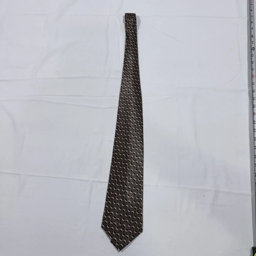 Martin Wong Collection Silk Tie Vintage Design